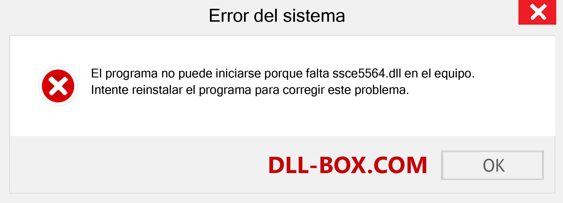 ¿Falta el archivo ssce5564.dll ?. Descargar para Windows 7, 8, 10 - Corregir ssce5564 dll Missing Error en Windows, fotos, imágenes