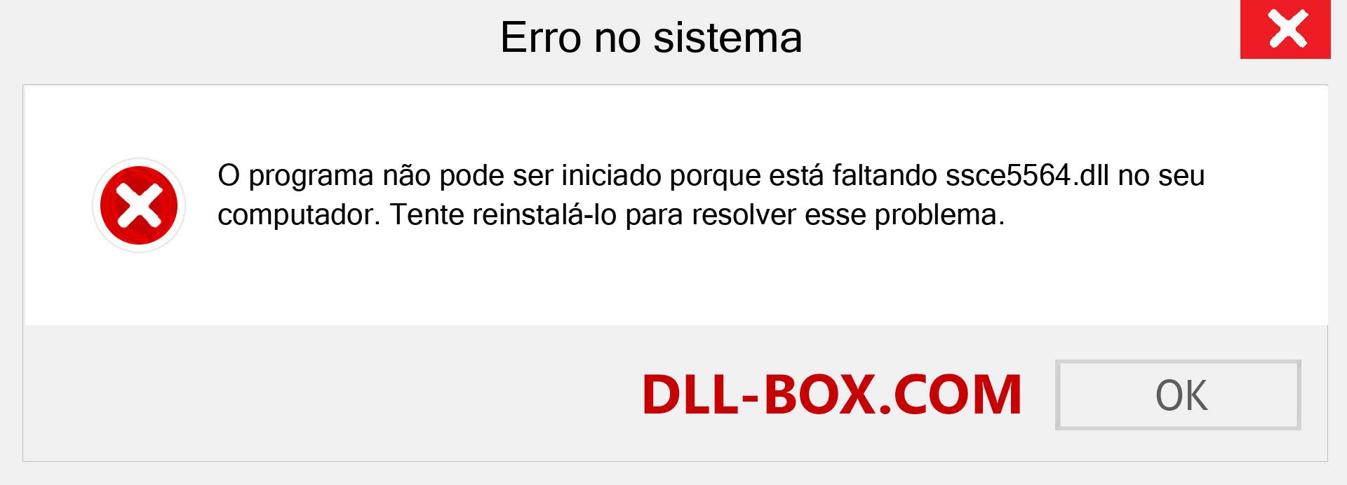 Arquivo ssce5564.dll ausente ?. Download para Windows 7, 8, 10 - Correção de erro ausente ssce5564 dll no Windows, fotos, imagens